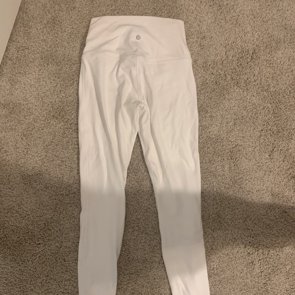 White lulu lemon legging